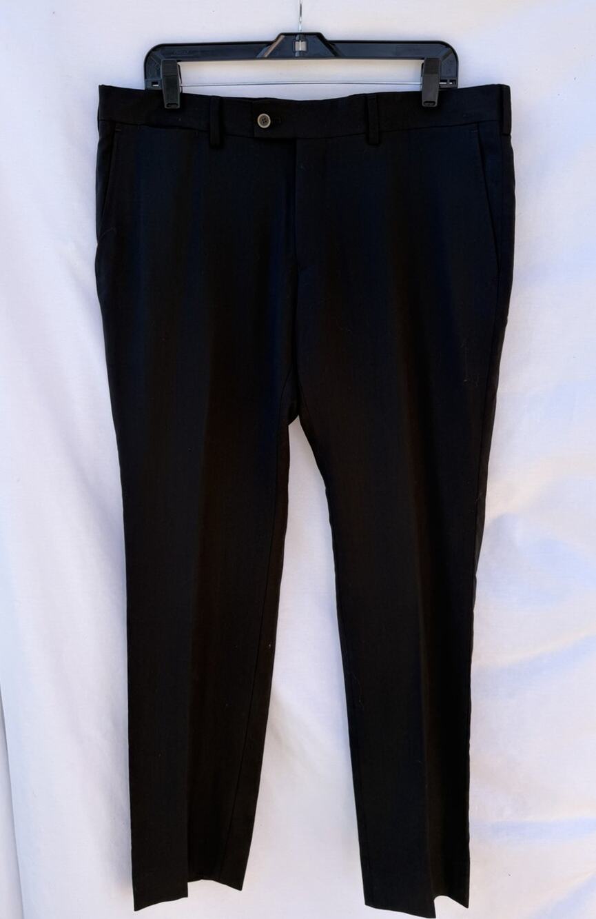 JBE Brand Men’s 100% Wool Trousers Dress Causal Pants Sz 36 Straight Leg